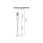 Kitchen Digital BBQ Food Thermometer Meat Cake Candy Fry Grill Dinning Household Waterproof Instant Read Meat Thermometer for Cooking Digital Food Thermometer For Cooking IP67 Waterproof Kitchen Thermometer Probe With Cooking Thermometer Oven Tool Stevvex