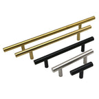 Kitchen Door T Bar Pull Straight Handle Knobs Cabinet Pull Diameter 10mm Stainless Steel Handles Furniture Hardware Kitchen Door T Bar Straight Handle Pull Knobs Furniture Hardware Assist Bath Handle Stevvex