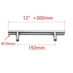 Kitchen Door T Bar Pull Straight Handle Knobs Cabinet Pull Diameter 10mm Stainless Steel Handles Furniture Hardware Kitchen Door T Bar Straight Handle Pull Knobs Furniture Hardware Assist Bath Handle Stevvex
