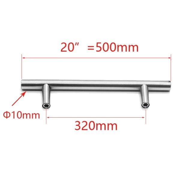 Kitchen Door T Bar Pull Straight Handle Knobs Cabinet Pull Diameter 10mm Stainless Steel Handles Furniture Hardware Kitchen Door T Bar Straight Handle Pull Knobs Furniture Hardware Assist Bath Handle Stevvex