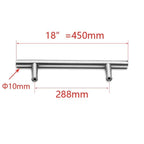 Kitchen Door T Bar Pull Straight Handle Knobs Cabinet Pull Diameter 10mm Stainless Steel Handles Furniture Hardware Kitchen Door T Bar Straight Handle Pull Knobs Furniture Hardware Assist Bath Handle Stevvex
