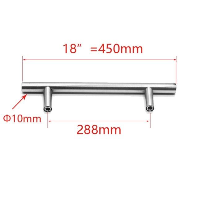 Kitchen Door T Bar Pull Straight Handle Knobs Cabinet Pull Diameter 10mm Stainless Steel Handles Furniture Hardware Kitchen Door T Bar Straight Handle Pull Knobs Furniture Hardware Assist Bath Handle Stevvex