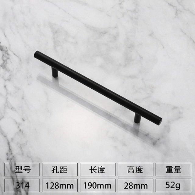 Kitchen Door T Bar Pull Straight Handle Knobs Cabinet Pull Diameter 10mm Stainless Steel Handles Furniture Hardware Kitchen Door T Bar Straight Handle Pull Knobs Furniture Hardware Assist Bath Handle Stevvex