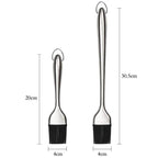 Kitchen Oil Brush BBQ Grill Basting Brush Stainless Steel Handle Pastry Brush Barbecue Cooking Brush BBQ Kitchen Tools String Brush BBQ Pastry Brush Stainless Steel BBQ Sauce Oil Pastry Brush for Baking BBQ Accessories Stevvex