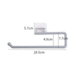 Kitchen Paper Roll Holder Towel Hanger Rack Bar Cabinet Rag Hanging Holder Shelf Toilet Paper Holders Toilet Kitchen Accessories Paper Towel Holder Under Cabinet Wall Mount Self Adhesive No Drilling Stevvex