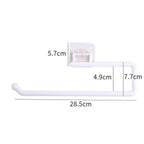 Kitchen Paper Roll Holder Towel Hanger Rack Bar Cabinet Rag Hanging Holder Shelf Toilet Paper Holders Toilet Kitchen Accessories Paper Towel Holder Under Cabinet Wall Mount Self Adhesive No Drilling Stevvex