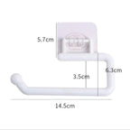 Kitchen Paper Roll Holder Towel Hanger Rack Bar Cabinet Rag Hanging Holder Shelf Toilet Paper Holders Toilet Kitchen Accessories Paper Towel Holder Under Cabinet Wall Mount Self Adhesive No Drilling Stevvex