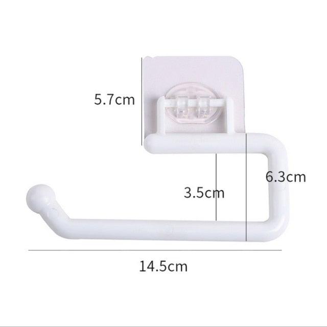 Kitchen Paper Roll Holder Towel Hanger Rack Bar Cabinet Rag Hanging Holder Shelf Toilet Paper Holders Toilet Kitchen Accessories Paper Towel Holder Under Cabinet Wall Mount Self Adhesive No Drilling Stevvex