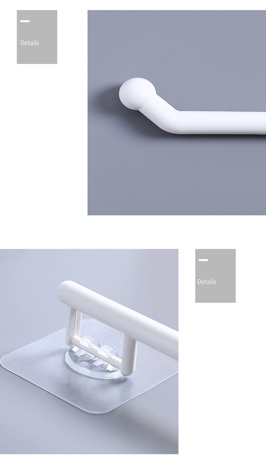 Kitchen Paper Roll Holder Towel Hanger Rack Toilet Paper Holders Bathroom Organizer Shelf Bar Cabinet Rag Hanging Holder Kitchen Tissue Roll Holder Wall Mounted Paper Holder Under Kitchen Cabinet For Shower Bathroom Stevvex
