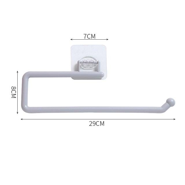 Kitchen Paper Roll Holder Towel Hanger Rack Toilet Paper Holders Bathroom Organizer Shelf Bar Cabinet Rag Hanging Holder Kitchen Tissue Roll Holder Wall Mounted Paper Holder Under Kitchen Cabinet For Shower Bathroom Stevvex