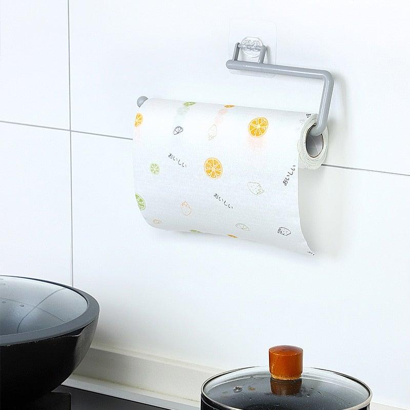 Kitchen Paper Roll Holder Towel Hanger Rack Toilet Paper Holders Bathroom Organizer Shelf Bar Cabinet Rag Hanging Holder Kitchen Tissue Roll Holder Wall Mounted Paper Holder Under Kitchen Cabinet For Shower Bathroom Stevvex