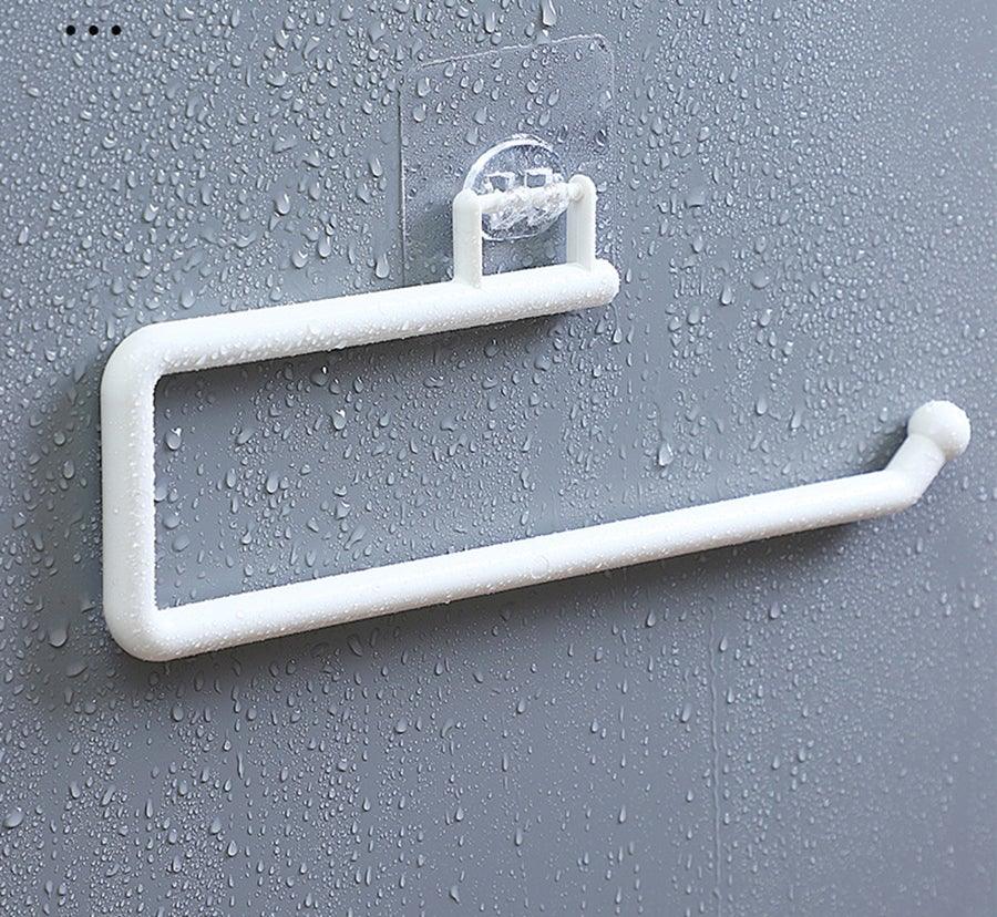 Kitchen Paper Roll Holder Towel Hanger Rack Toilet Paper Holders Bathroom Organizer Shelf Bar Cabinet Rag Hanging Holder Kitchen Tissue Roll Holder Wall Mounted Paper Holder Under Kitchen Cabinet For Shower Bathroom Stevvex