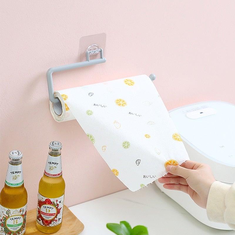 Kitchen Paper Roll Holder Towel Hanger Rack Toilet Paper Holders Bathroom Organizer Shelf Bar Cabinet Rag Hanging Holder Kitchen Tissue Roll Holder Wall Mounted Paper Holder Under Kitchen Cabinet For Shower Bathroom Stevvex