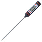 Kitchen Probe Thermometer 304 Stainless Steel Measuring Food Barbecue Milk Soup Oil Thermometer Digital Water Thermometer for Liquid Candle Instant Read With Waterproof For Food Meat Milk Long Probe Stevvex