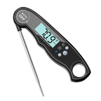 Kitchen Thermometer Waterproof Kitchen Food Cooking Thermometer with Backlight LCD Best Super Fast Electric Meat Thermometer Probe for BBQ Grilling Smoker Baking Meat Water Milk Cooking Probe BBQ Electronic Oven Waterproof Kitchen Tools Stevvex
