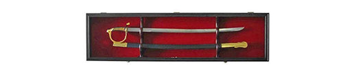 1 Sword Display Case Cabinet Stand Holder Wall Rack Shadow Box ,Lockable w/ 98% UV Protection The Military Gift Store