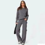 Luxe Knit Hoodie Cargo Set (One Piece) Pi-Mart