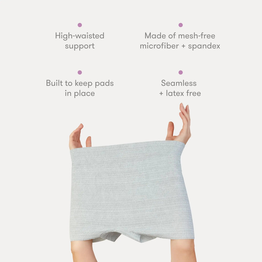 Frida Mom, Disposable Boyshort Underwear, Seamless with Stretchy Support, Postpartum Essentials, Size Petite (Waist 23"-34" stretched), 8 Count Petite (Waist 23"-34" stretched) Pi-Mart