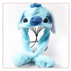 Rabbit Ear Airbag Hat: Fun Plush Toy Cap for Kids and Adults