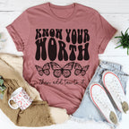 Know Your Worth & Add Tax To It Tee Peachy Sunday