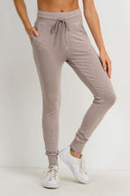 Highwaist Slim-Fit Cuffed Joggers - SJB-DIAMOND ELITES