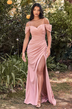 Crepe Off The Shoulder Dress Purplish Diva