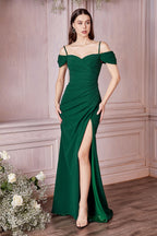 Crepe Off The Shoulder Dress Purplish Diva