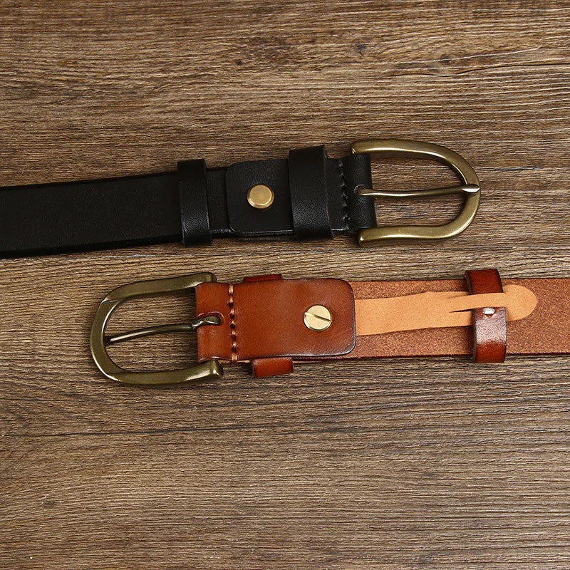 Retro Copper Buckle Men's Belt Pi-Mart