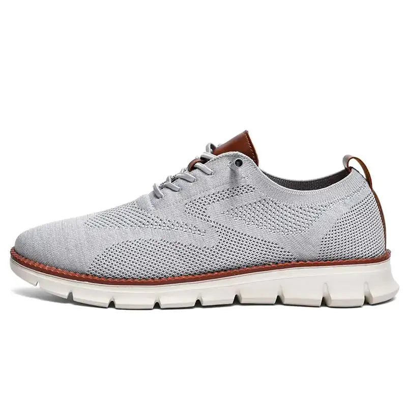 Breeze Shoes for Men Comfortable Dress Shoes for Men Oxfords Lace-Up Lightweight Casual Walking Shoes Mens wearbreeze Shoes Breeze Urban Shoes Breathable Upper Grey Lootquake LLC