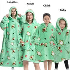 Lazy Blanket Hoodie Family Party Gift Pi-Mart