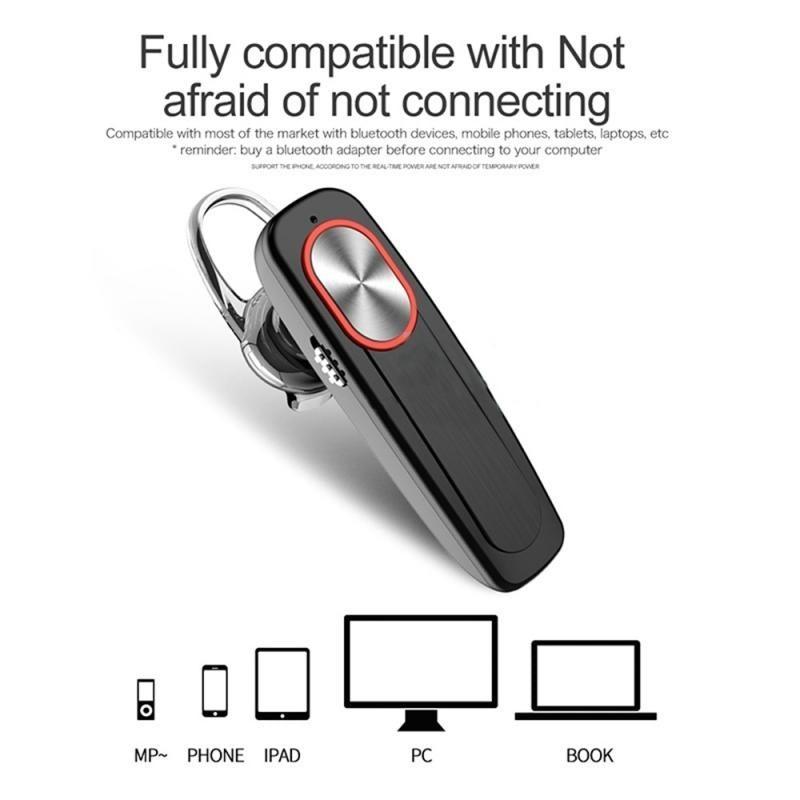 L9 Wireless Bluetooth-compatible Headphone With Microphone Bass Sport Earphones Universal Handsfree Hanging Ear Single Earhphone Stevvex