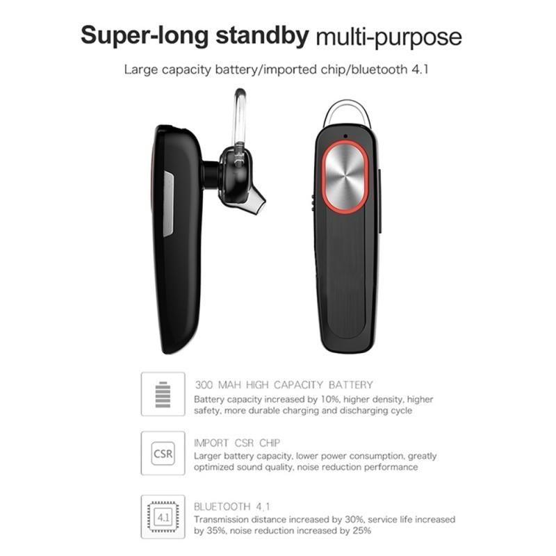 L9 Wireless Bluetooth-compatible Headphone With Microphone Bass Sport Earphones Universal Handsfree Hanging Ear Single Earhphone Stevvex