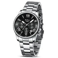 LN LENQIN Mens Watches Stainless Steel Watches for Men Waterproof Analog Quartz Watch Mens Wrist Watches with Date Luminous Fashion Casual Watches…