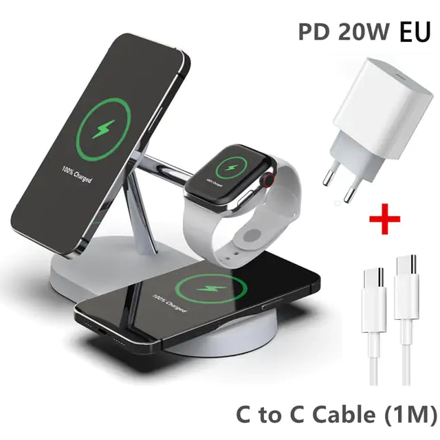 3-in-1 Wireless Magsafe Charger Stand Pi-Mart