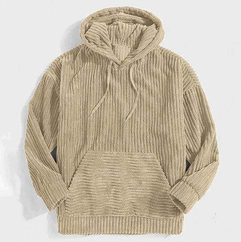 Essentials Hooded Corduroy Pullover for Men (One Piece) Pi-Mart