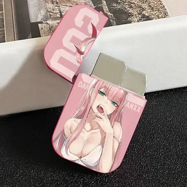 Windproof Pink Flame Lighter Pi-Mart