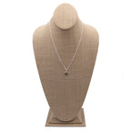 Labradorite 10mm Silver Plated Pendant Necklace 18in