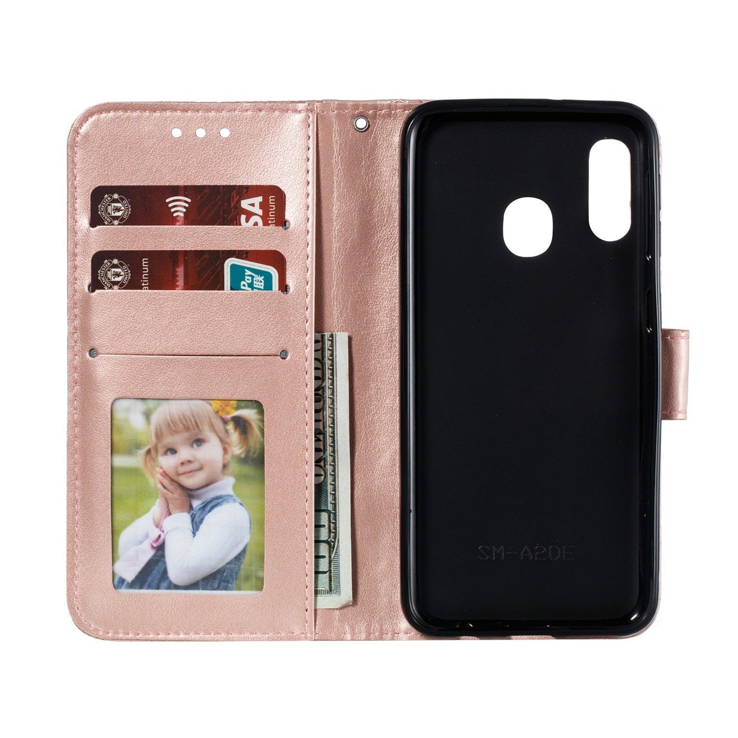 Lace Flower Leather Wallet Case For Xiaomi Redmi Note 11 10 Pro 7 6 8 8t Redmi 10c 10a A1 9t 7a 8a 9c 9a Case Mi A3 A2 Lite 9 Phone Case Premium Pu Leather Flip Cover With Card Holder Feature Protective Cover Stevvex