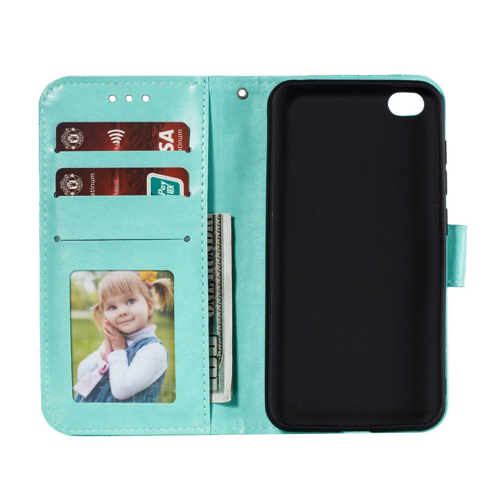 Lace Flower Leather Wallet Case For Xiaomi Redmi Note 11 10 Pro 7 6 8 8t Redmi 10c 10a A1 9t 7a 8a 9c 9a Case Mi A3 A2 Lite 9 Phone Case Premium Pu Leather Flip Cover With Card Holder Feature Protective Cover Stevvex