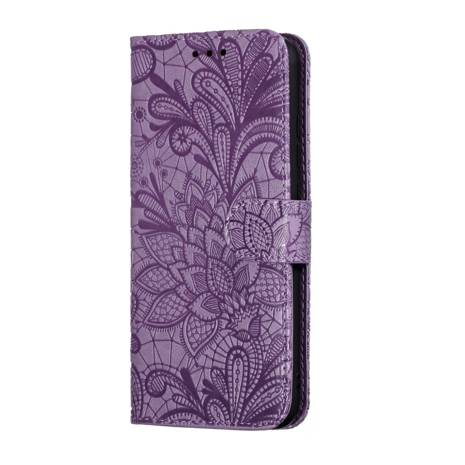 Lace Flower Leather Wallet Case For Xiaomi Redmi Note 11 10 Pro 7 6 8 8t Redmi 10c 10a A1 9t 7a 8a 9c 9a Case Mi A3 A2 Lite 9 Phone Case Premium Pu Leather Flip Cover With Card Holder Feature Protective Cover Stevvex