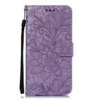 Lace Flower Leather Wallet Case For Xiaomi Redmi Note 11 10 Pro 7 6 8 8t Redmi 10c 10a A1 9t 7a 8a 9c 9a Case Mi A3 A2 Lite 9 Phone Case Premium Pu Leather Flip Cover With Card Holder Feature Protective Cover Stevvex