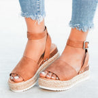 Ladies Elegant Leopard Shoes For Women High Heels Sandals Summer Flip Flop Platform Sandals High Platform Sandals Thick Bottom Belt Buckle Shoes Adjustable Strap Sandals Stevvex