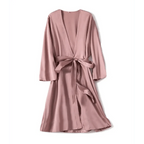 Ladies Fashion Red Soft Short Sleepwear For Women Trendy Women's Comfortable V Neck Bathrobe  Bridesmaid Bride Party Robes Stevvex