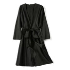 Ladies Fashion Red Soft Short Sleepwear For Women Trendy Women's Comfortable V Neck Bathrobe  Bridesmaid Bride Party Robes Stevvex