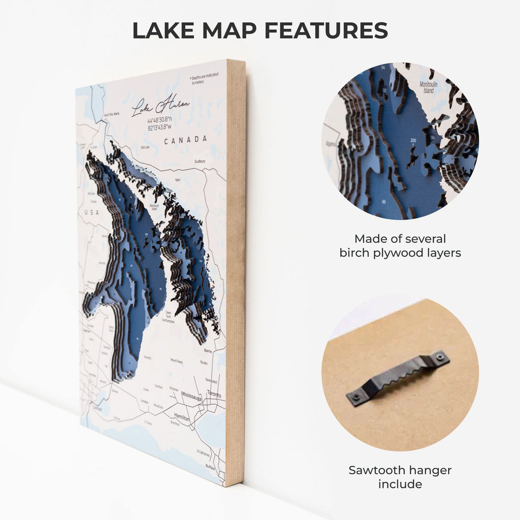 Lake Huron Canada Wall Art - SJB-DIAMOND ELITES
