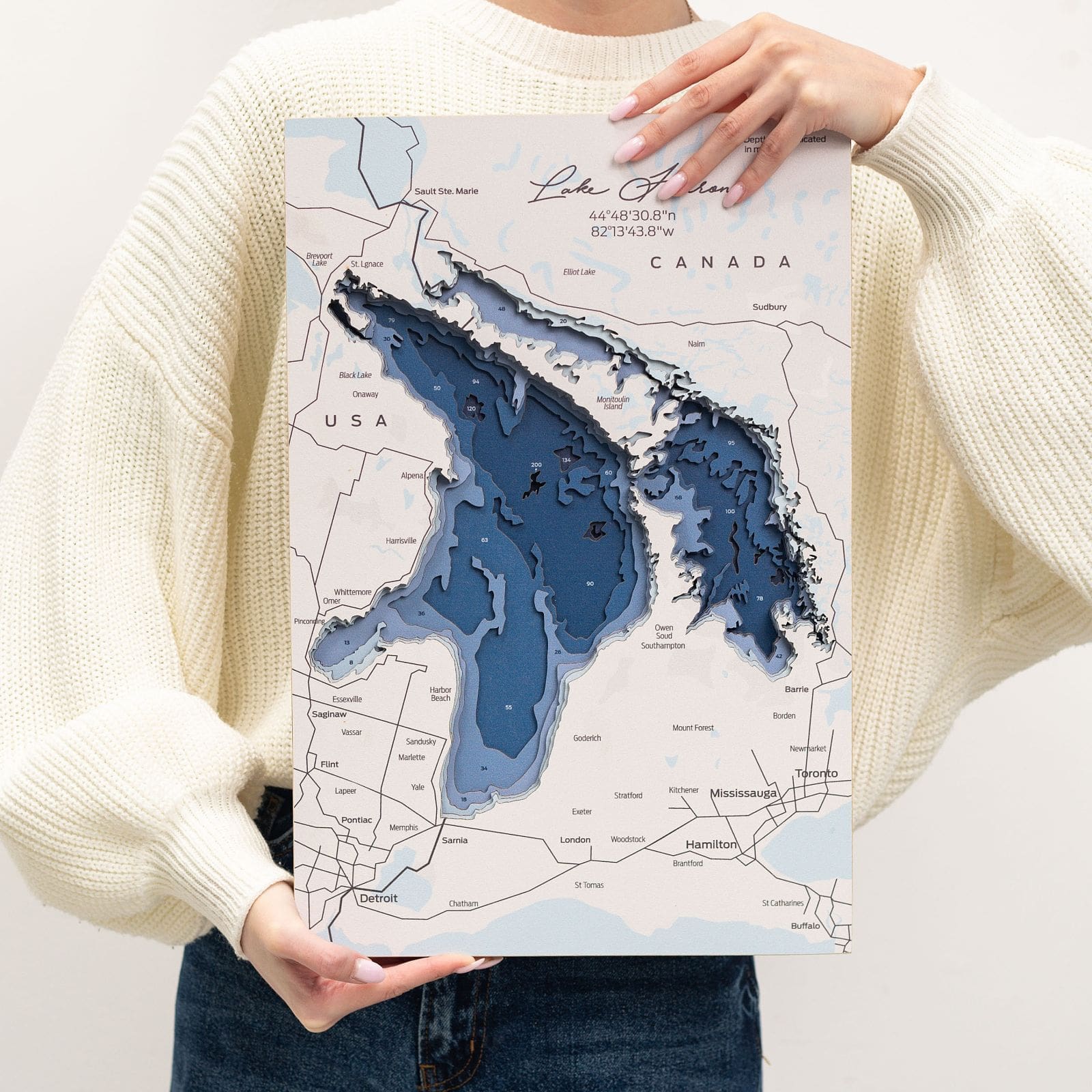 Lake Huron Canada Wall Art - SJB-DIAMOND ELITES