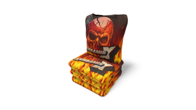 Screamin X Cornhole Bags (7/9 or optional 7/10) blastcornhole