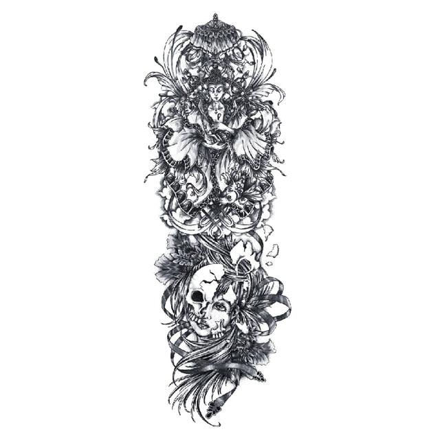 Large Colorful Tattoos For Men Waterproof Dragon Sticker Temporary Luxury Big 3D Tattoo Modern Design Stevvex