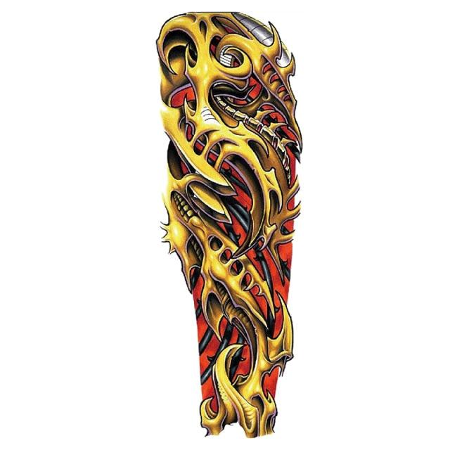 Large Colorful Tattoos For Men Waterproof Dragon Sticker Temporary Luxury Big 3D Tattoo Modern Design Stevvex