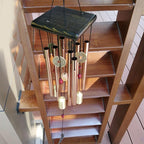 Large Copper Money Pendant Wind Chime Tubes Bells Copper Metal Pipe Chime Large Wind Chimes Bells Tubes Pendant Balcony Outdoor Yard Garden Home Decoration Stevvex
